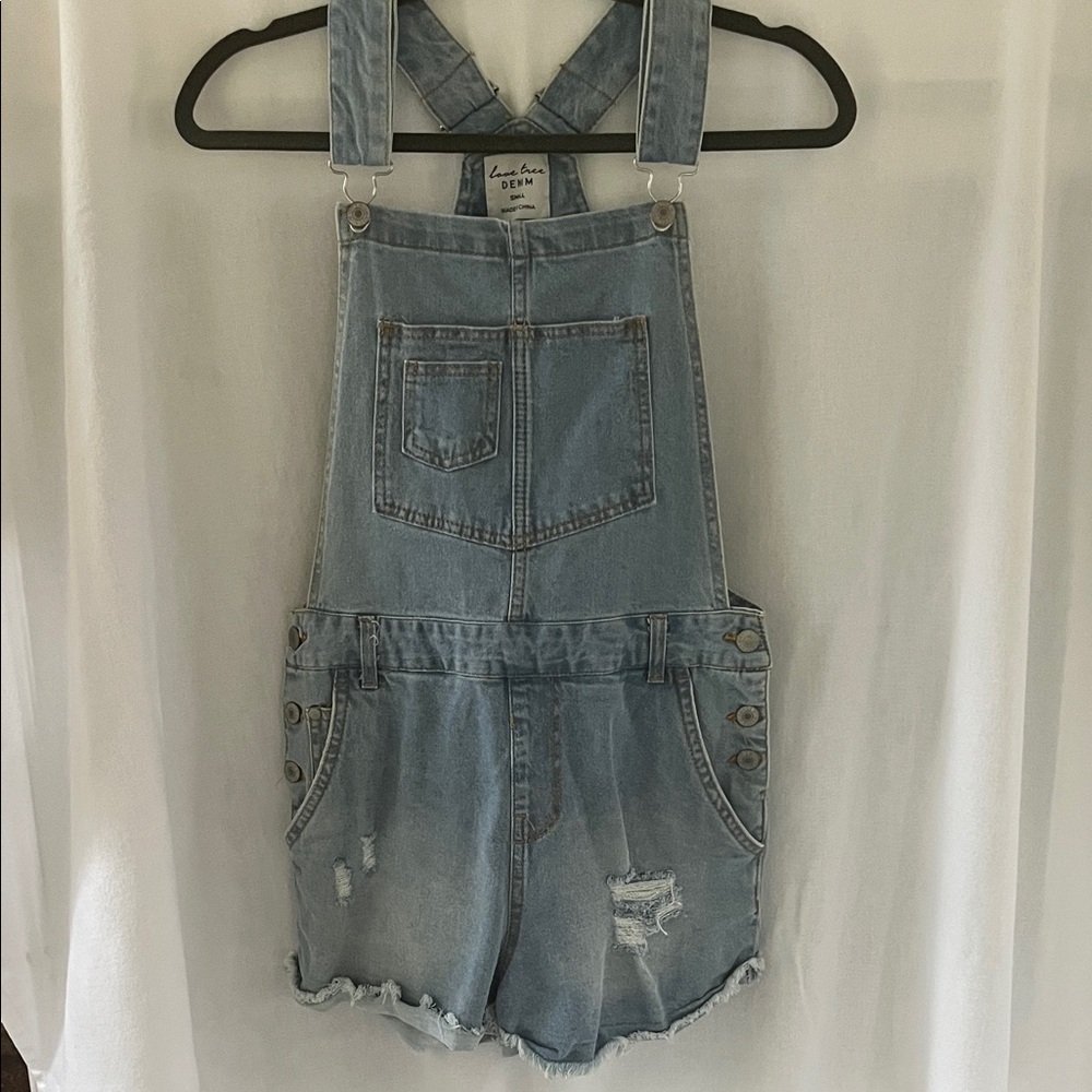 Love Tree Blue Denim Overalls